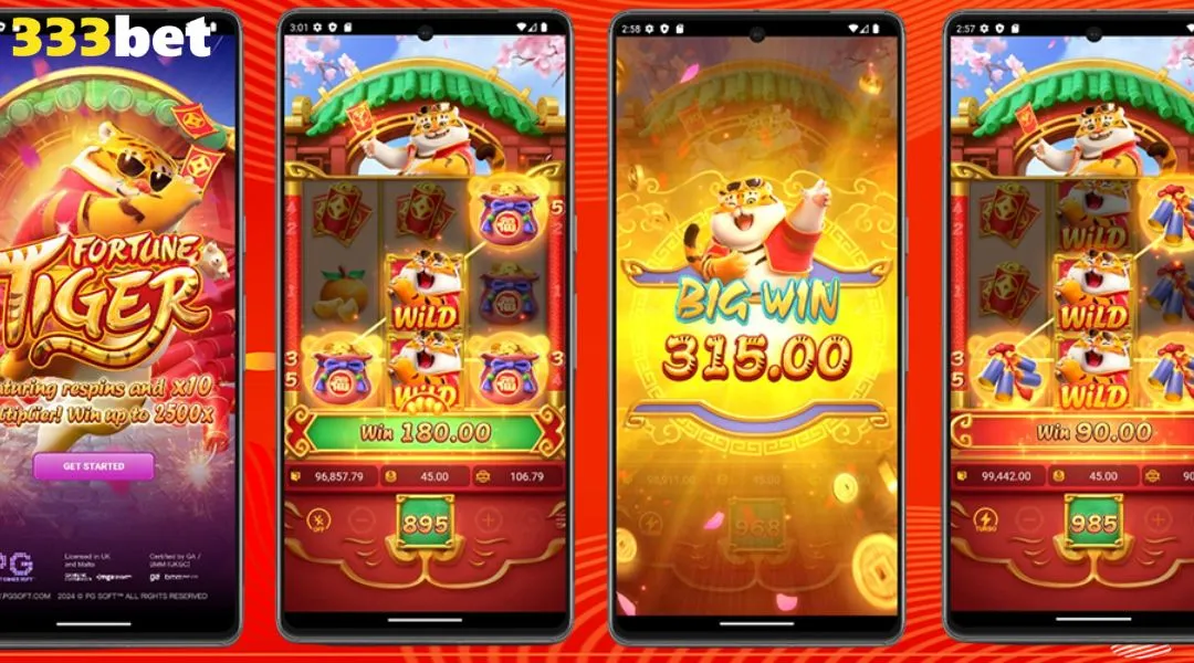 Caça-níquel Fortune Tiger com tema de tigre dourado