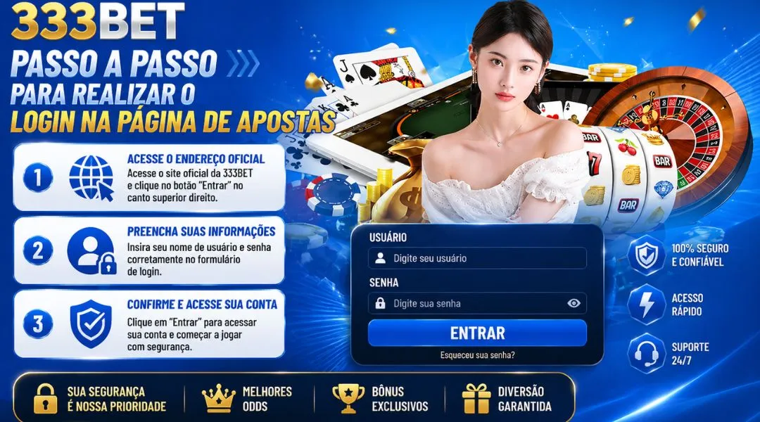 Passo a passo para realizar o login na página de apostas